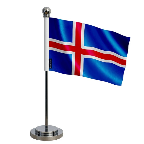 Drapeau bureau Islande en Polyester
